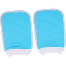 Exfoliating Bath Gloves 2pcs Plant Fiber Thickened Scrub Towels Coarse Sand Texture