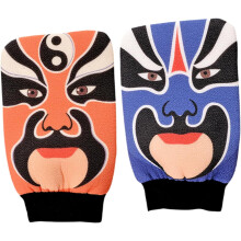 2 guantes exfoliantes para el baño, ideales para el cuidado de las piernas, el pecho y los brazos. Limpieza suave de la piel.