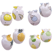 4pairs Cotton Newborn Mittens Boy Girl Scratch Gloves Winter Warm Protection Mittens Newborn Assorted style