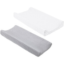 2 buc husă pentru scutece, husă pentru masă de schimbat scutece, 35x20x5in, poliester, antiderapantă, detașabilă