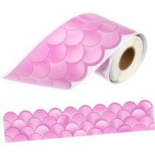 Randsticker met golvend patroon, zelfklevend, voor klasdecoratie.