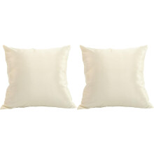 2pcs Satin Square Pillow Covers Decorative Cushion Cover Comfortable Stylish Simple Design