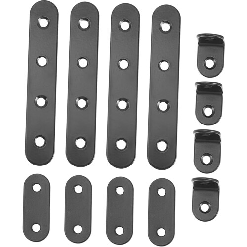 Set di 24 staffe dritte per legno, staffe per mensole, staffe angolari