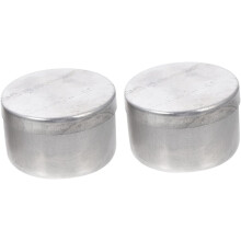 2 stuks aluminium weegflesjes/blikken voor laboratoriumgebruik