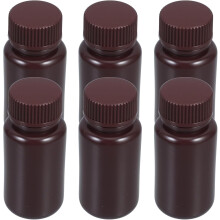 Lot de 6 flacons à large ouverture pour réactifs de laboratoire et échantillons de produits chimiques