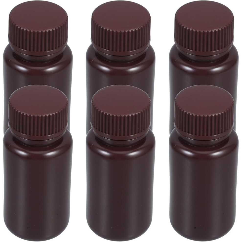 Hkhbjs 6Pcs Wide Mouth Laboratory Reagent Bottle Sample Bottles For Chemical Storage
