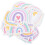 100pcs Decorative Graffiti Cloud Decals Cartoon Rainbow Cloud Wall Decorative Stickers 1