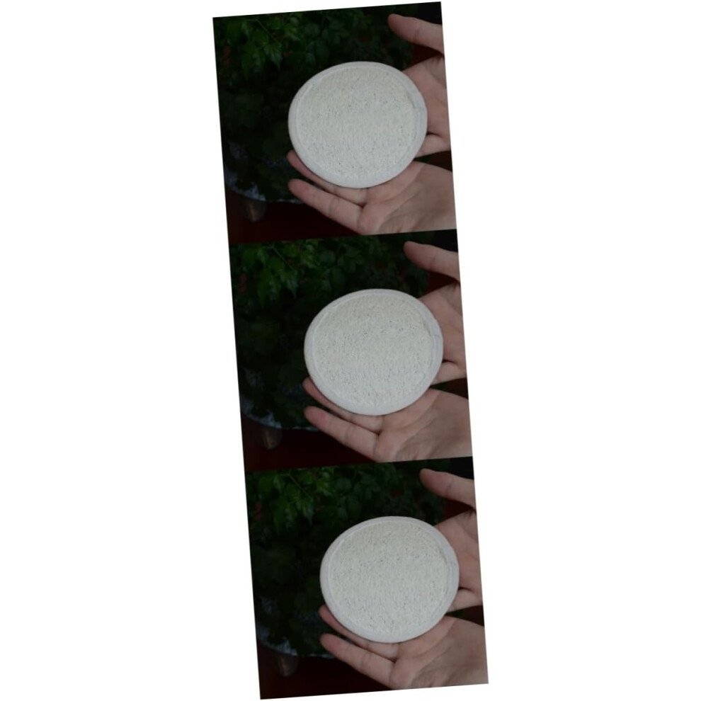 Hkhbjs 3Pcs Jar Of Face Exfoliator Loofah Sponge Makeup Remover Pads For Lady For Face Washing And Cosmetics Removal