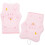 2pcs Rabbit Embroidered Exfoliating Bath Mitts Deep Cleaning Body Scrubber Gloves 1
