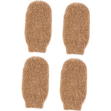 4pcs Exfoliating Shower Gloves for Body and Foot, Synthetic Material Bath Cleaning Mitts