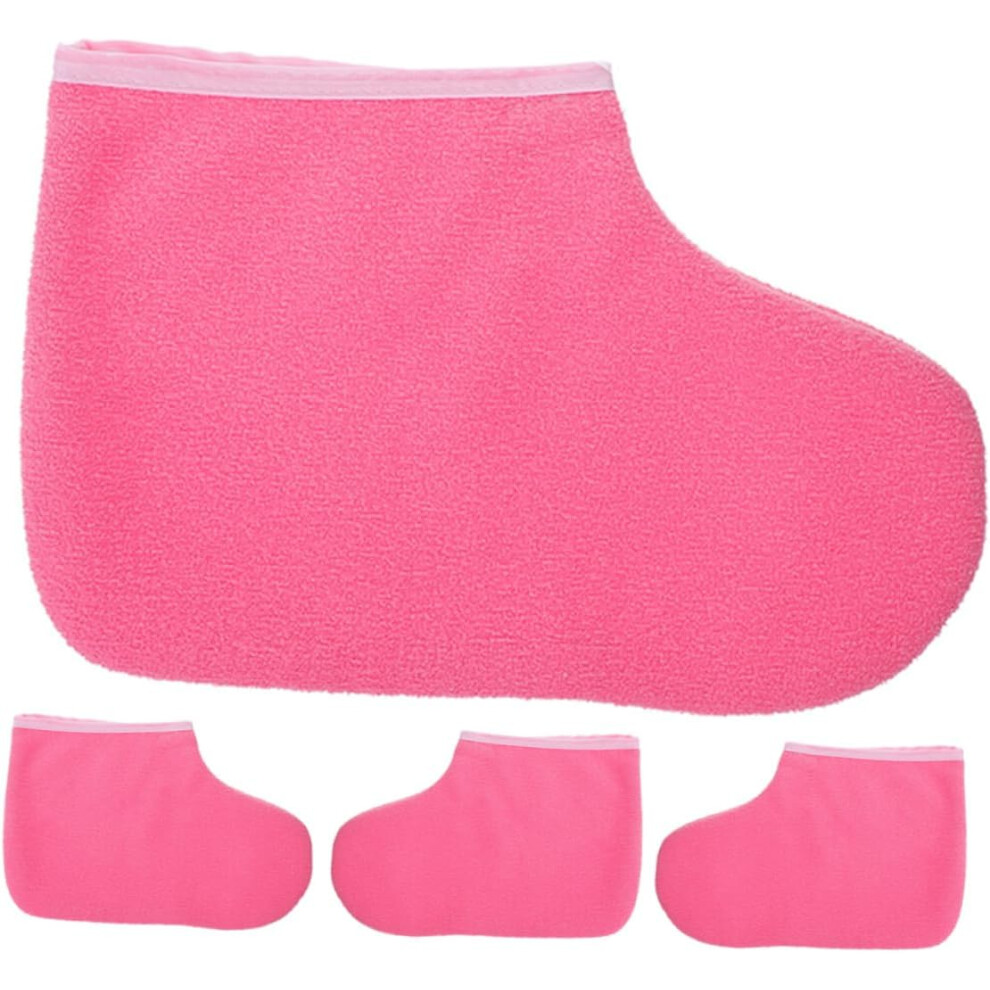 2Pairs Paraffin Wax Foot Covers For Wax Bath Reusable Fabric Foot Liners Hydrating Spa Covers Hkhbjs