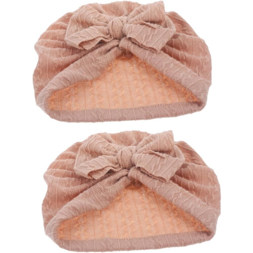 Bonnets with Stylish Bow Soft Stretchy Turban Hats Comfortable Headwraps