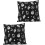 2pcs Halloween Style Pillowcase Decorative Throw Pillowcase with Creative Skeleton Pattern 1