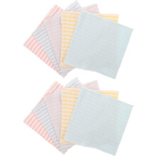 10 stuks elastische buikbanden van gestreept katoen, comfortabele buikwarmer voor pasgeborenen (jongens, meisjes, peuters)