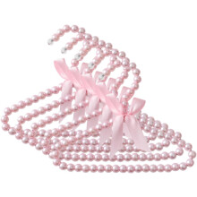 5 Kleiderbügel, 25 cm, rosa, Kunststoff, multifunktional, Schulterschutz, für Studentenwohnheime