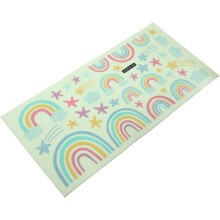 1 vel lichtgevende muurstickers, nachtelijke lichtgevende doe-het-zelf stickers van PVC-materiaal