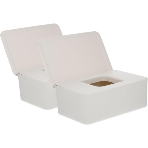 2er-Packung Reise-Feuchttücherspender, Taschentuchbox-Deckel aus PP-Material