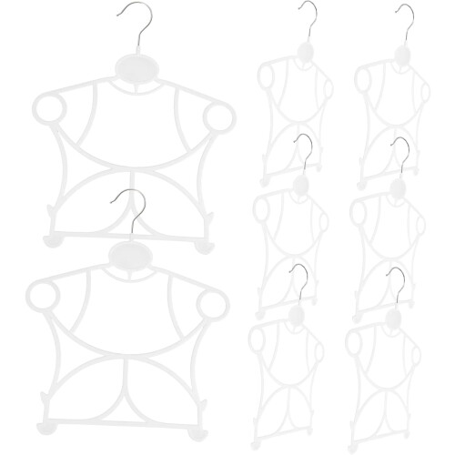 10 perchas de plástico para ropa de niño y niña