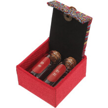 Stevige opbergdoos voor foetaal haar, elegante bewaardoos van flanel en hars.