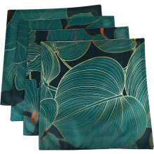 Lot de 4 taies d'oreiller décoratives en lin haut de gamme, 45 x 45 cm, pour canapé.