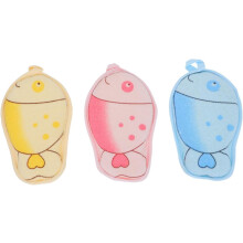 3pcs Boy Girl Shower Towels Bath Towel Dual Use Bath Body Scrubbing Scrubber for Newborns