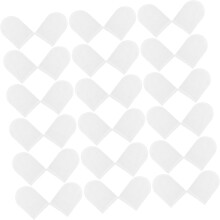 120 almohadillas de algodón para dedos, tipo U, reutilizables, para desmaquillar y exfoliar suavemente.
