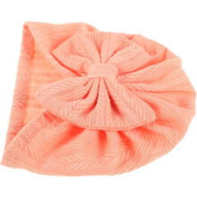 Cappellino con nodo e fiocco, morbido turbante rosso anguria per neonati, grazioso cappellino