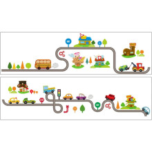 2 Sheets Cartoon Wall Sticker Bedroom Decals PVC Practical Easy to Remove Creative Design for Room DIY Decoration
