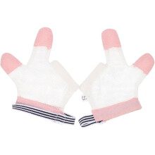 Thumb and Finger Stop Gloves, Soft Pink Anti-bite Thumb Protector Gloves, Size S Finger Prevention