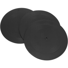 3 stuks retro artistieke zwarte plastic vinylplaten als wanddecoratie, doe-het-zelf decoratieve platen voor bar en evenementeninterieur