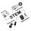Science Wall Sticker Decals Peel and Stick, Stem Educational Wall Décor 1