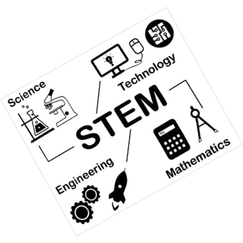 Science Wall Sticker Decals Peel and Stick, Stem Educational Wall Décor