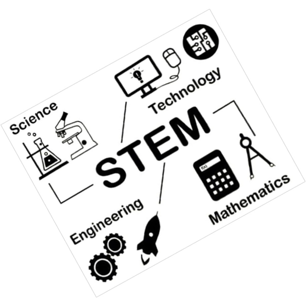 Hkhbjs Science Wall Sticker Decals Peel And Stick, Stem Educational Wall Décor