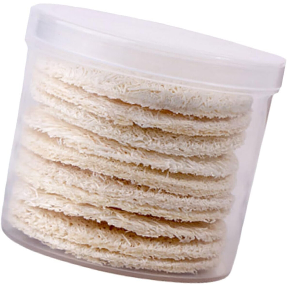 Hkhbjs 10Pcs Reusable Loofah Makeup Remover Pads Facial Cleansing Puff Exfoliating Round Pads