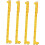 4pcs Boy Girl Growth Chart Wall Decals Removable Stickers 1