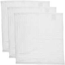 3pcs Face Towels Cotton Washcloths Square Makeup Remover Cloths Absorbent Bath Towels
