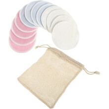 13 wiederverwendbare Make-up-Entferner-Pads aus Bambusfasern