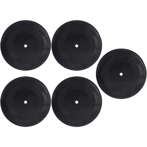 5pcs Blank Vinyl Records Decorative 7 polegadas Vinyl Decorações Domésticas Ornamentos de parede