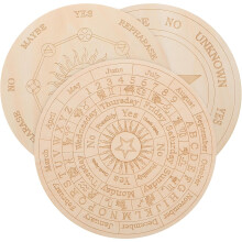 3 stuks universele symbolen informatiebord van hout, decoratieve borden voor thuis, 15 cm