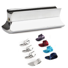 Guitar Slide Metal Steel Tone-Bar,with Celluloid and Stainless Steel Metal Thumb & Finger Picks Plectrums