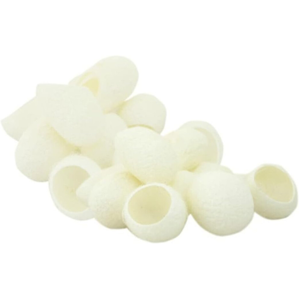 Hkhbjs Natural Organic Facial Cleaning Silkworm Balls 200Pcs Skin Care Scrub