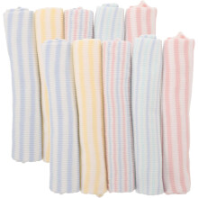 10 stuks katoenen buikbanden voor pasgeborenen, zachte elastische buikwarmers voor jongens (mix)