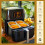 Set da 50 mini teglie quadrate in alluminio con coperchi e 4