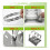 4Pcs Universal Wall Mounting Bracket with 12 Loops, Stainless Steel Vertical Pole Mount Adapter for CCTV Security Camera 3