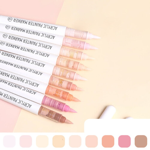 9-teiliges Acrylfarbenmarker-Set 2