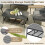 4 Seater Garden Set with Wood Storage Table 6