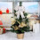 Christmas Hanging Ornament Multicolor Glitter Pink Bow 1 2
