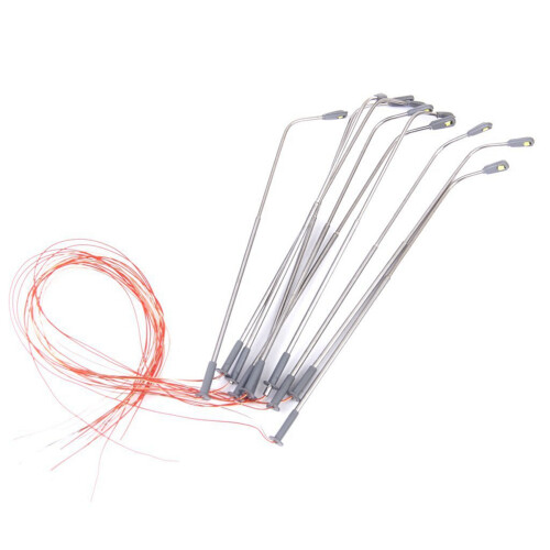 100 Pcs Model LED Street Lamp Lighting Single  Train Layout Landscape 1: 100 1