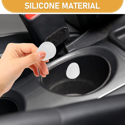 12pcs Silicone Cup Holder Inserts Self-Adhesive Shake Bottle Stabilizer 2