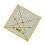 Multicolor Square Cutting Ruler for DIY Quilting & Patchwork, Compatible with Standard Sewing Tools 2